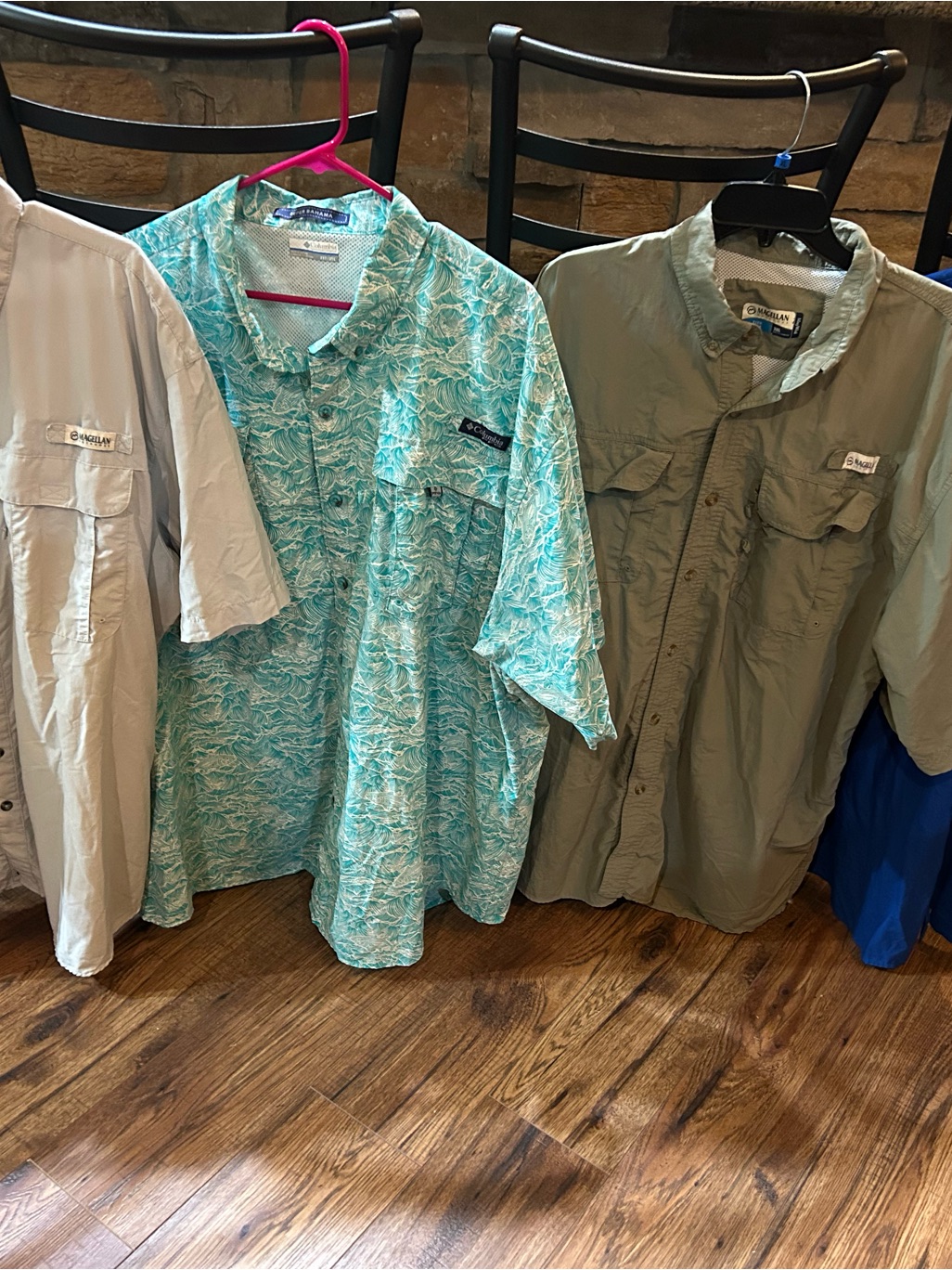 Bundle Of 4 Columbia Magellan Men 3xl Button Fishing Shirts